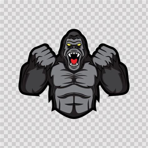 Printed vinyl Powerful Angry Gorilla | Stickers Factory