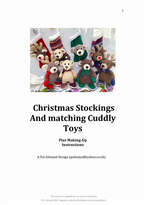 Christmas Stockings And matching Cuddly Toys