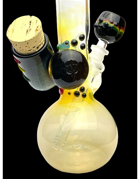 Trident Glass Keki Art With Jar And Color Top Single Bal 38mm x 4mm - Borosyndicate