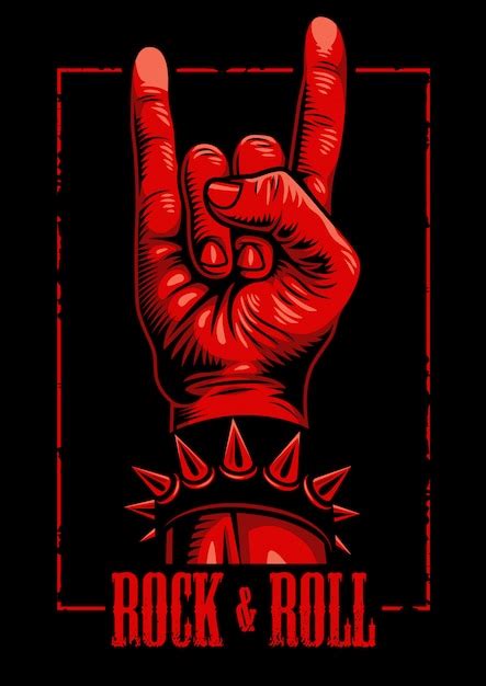 Free Vector | Hand in rock n roll sign