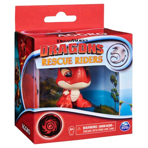 Toys & Hobbies TV & Movie Character Toys Dreamworks Dragons Rescue Rider Red AGGRO Lights-Up toy ...