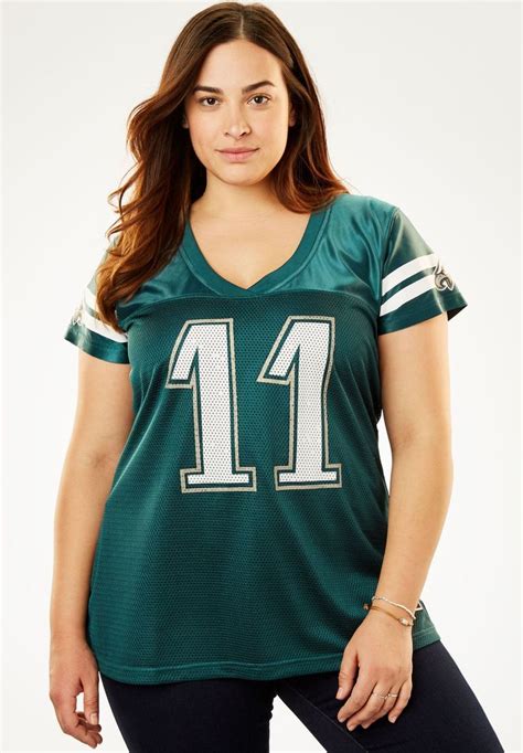 NFL Replica Football Jersey - Women's Plus Size Clothing | Plus size outfits, Plus size women ...