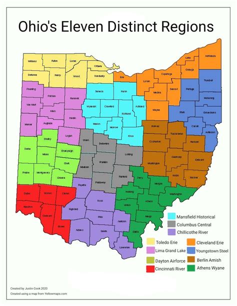 I made this map of what I feel are the regions of Ohio. Which one do you live in? : r/Ohio