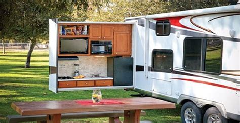 Brilliant camper trailer pull out kitchen | Outdoor camping kitchen, Camper kitchen, Outdoor ...