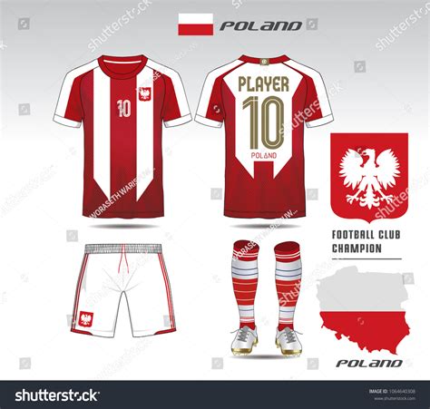 Poland Soccer Jersey Team Apparel Template Stock Vector (Royalty Free) 1064640308 | Shutterstock