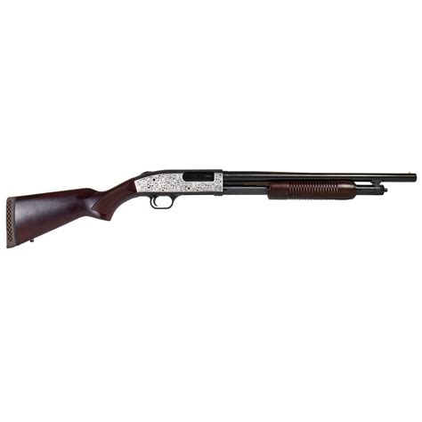 Mossberg 500 Retrograde Shotgun 12 ga 3″ Chamber 5/rd 18.5″ Barrel Filigree Polished – Tactical ...