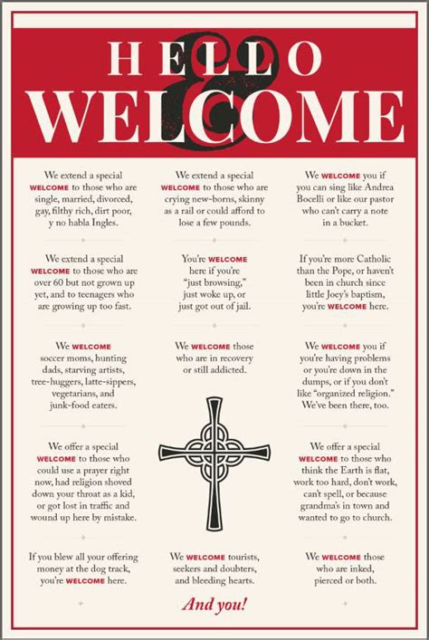 Church Welcome Poster on Behance