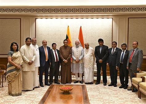 Members of the Parliament of Sri Lanka call on PM