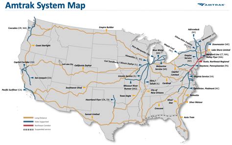 Amtrak Map