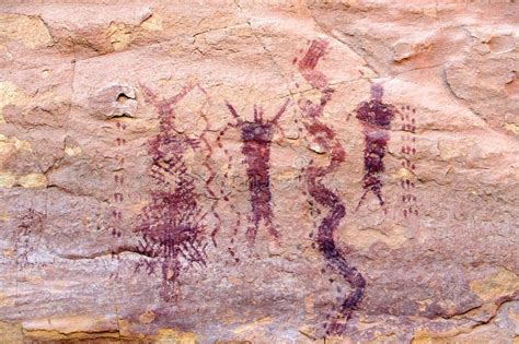 Native American Rock Art, Utah, US Stock Image - Image of america, utah ...