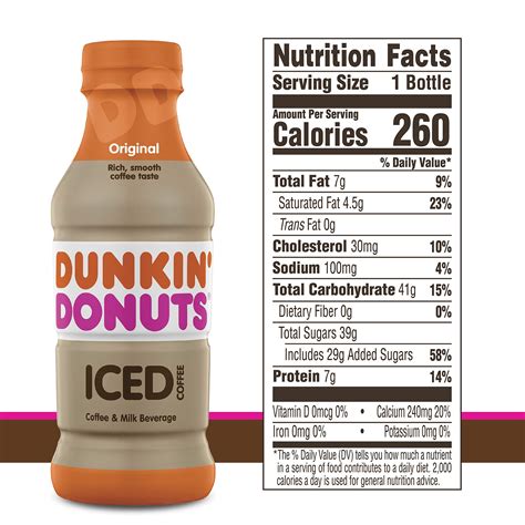 Dunkin Donuts Iced Coffee, Original, 13.7 Fluid Ounce (Pack of 12)- Buy ...