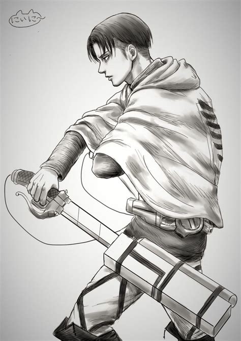 Levi Ackerman Drawing Tutorial - Attaque Step Aot Coloring Ackerman ...