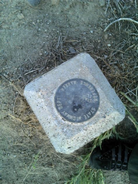 Geodetic Marker on cement pillar Surveying Equipment, Means Of ...