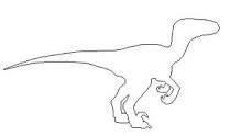 velociraptor outline | Dinosaur outline, Velociraptor drawing, Dinosaur drawing