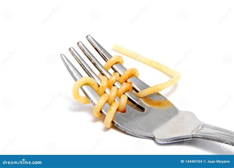 Spaghetti on a fork stock photo. Image of diet, cook - 14440104