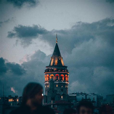 Galata Tower Under Night Sky · Free Stock Photo