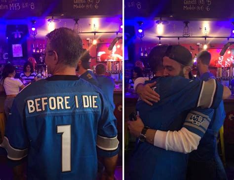 My dads custom Lions jersey, he’s not sick or terminal or anything, he ...