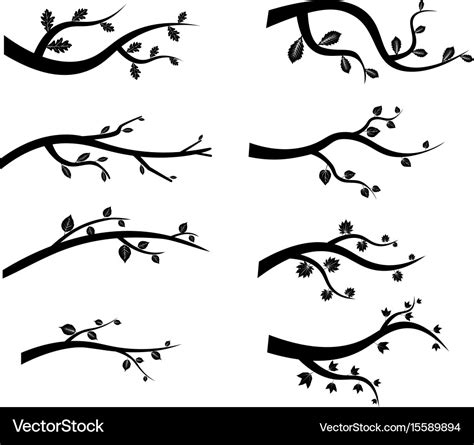 Black Tree Branch Silhouette Clipart