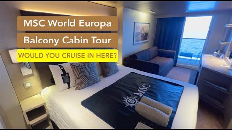 MSC World Europa Balcony Cabin tour - 4K HD Room tour! #cruise - YouTube