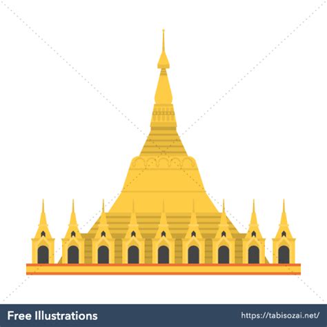 Shwedagon Pagoda, Myanmar | Free Illustrations - Tabisozai