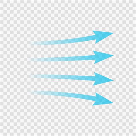 Premium Vector | Air flow Blue arrow showing direction of air movement ...