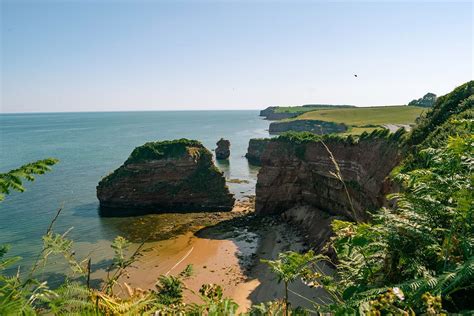 How to visit the stunning private beach and the Devon cliffs at Ladram ...