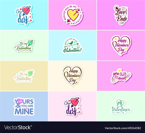 Love is in the air valentines day typography Vector Image