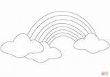 Rainbow with Clouds coloring page  Free Printable Coloring Pages sketch template