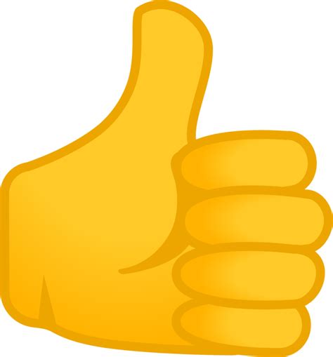 "thumbs up" Emoji - Download for free – Iconduck