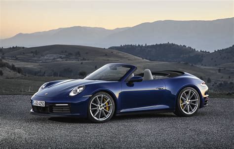 Wallpaper mountains, blue, 911, Porsche, convertible, Cabriolet ...