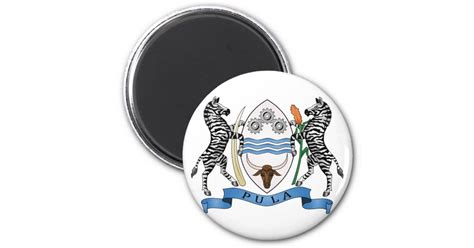 Botswana Official Coat Of Arms Heraldry Symbol Magnet | Zazzle