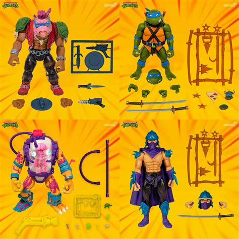 Super7 TMNT Teenage Mutant Ninja Turtles Ultimates 7" Figures Wave 2 ...