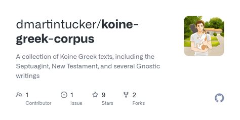 GitHub - dmartintucker/koine-greek-corpus: A collection of Koine Greek ...