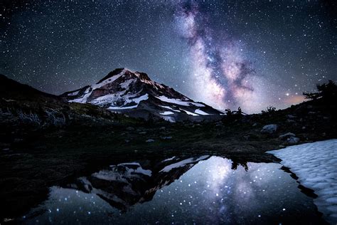 Cascade Mountain Night Sky Photograph by Russell Wells - Fine Art America