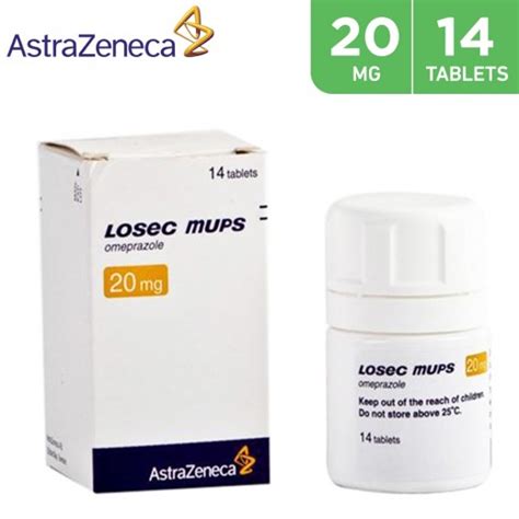 Buy Losec Mups 20 mg 14 Tablets - delivered by Pharmazone Pharmacy ...