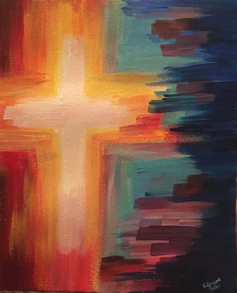 Cross Christian Art Painting | Cross art painting, Christian art painting, Cross paintings