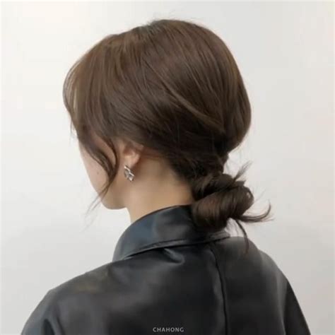 20 Trendy Korean Hair Bun Styles and Step by Step Tutorial [Video] in 2021 | Korean hairstyle ...