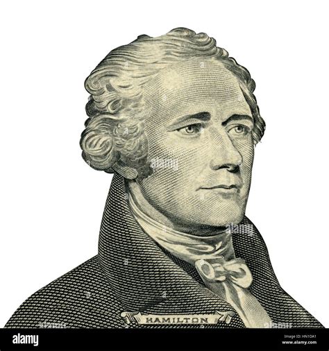 First Secretary of Treasury Alexander Hamilton. Qualitative portrait ...