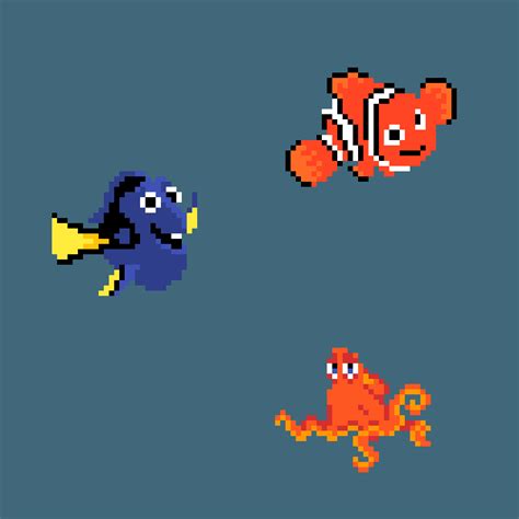 Editing Finding Nemo - Free online pixel art drawing tool - Pixilart