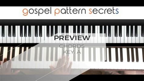 Gospel Chord Pattern key of A (Piano Tutorial) - YouTube