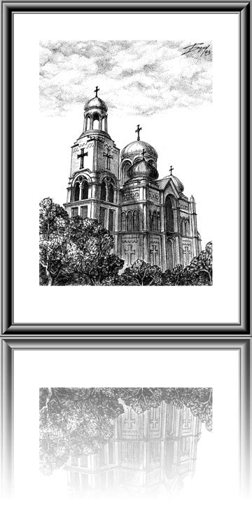 The Cathedral, Varna - 1993 | Varna, Cathedral, Drawings