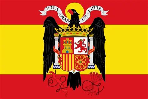 The flag of Francoist Spain : r/vexillology