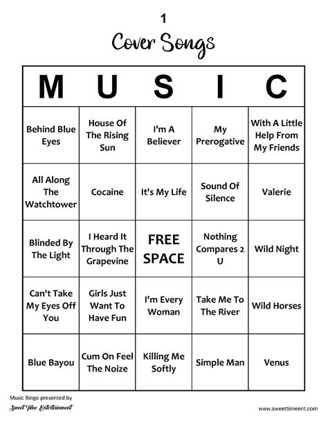 Music Note Bingo Printable