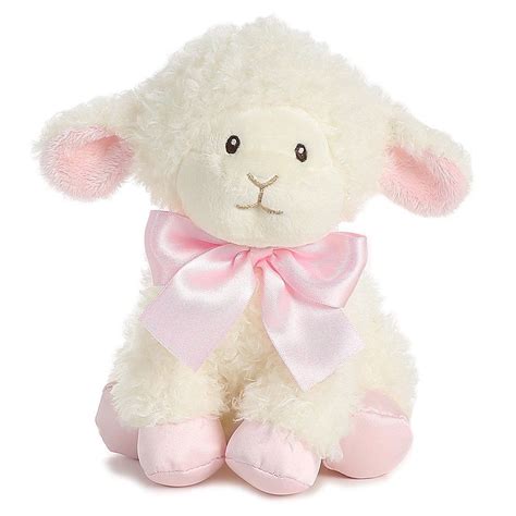 Aurora Baby - Blessing Lamb Pink 8in | Baby lamb toy, Soft toy animals ...