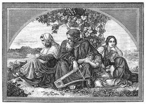 Israelites in Babylonian captivity (Print #13750793) Framed. Cards