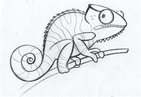 Chameleon $5 sketch | example of a $5 pencil sketch! | Alyssa | Flickr