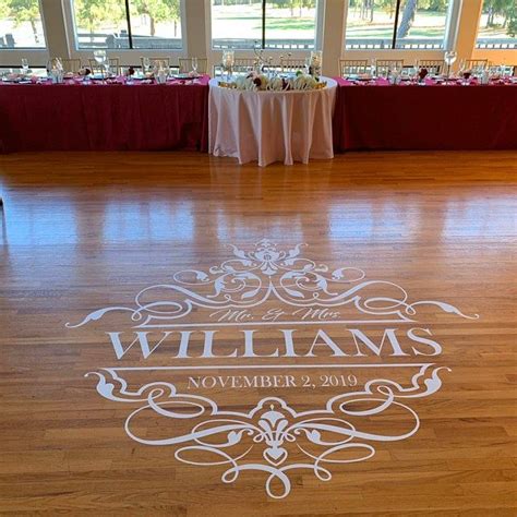 Dance Floor Decal Wedding Wedding Floor Monogram Vinyl Floor - Etsy ...