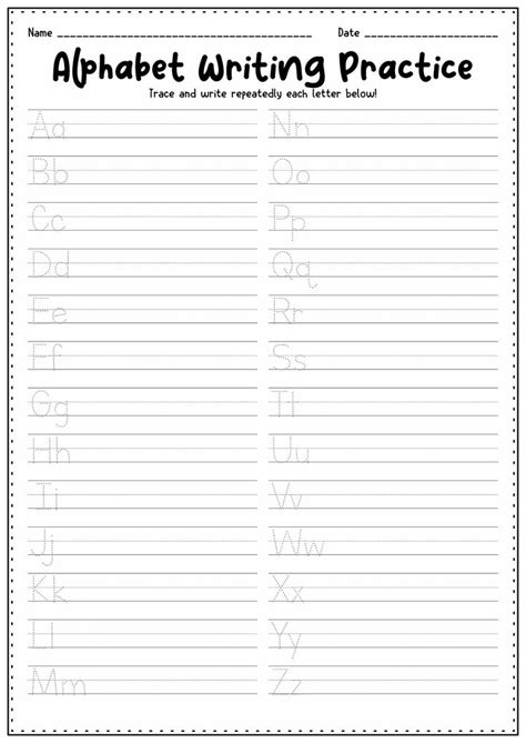 Alphabet Writing Worksheets Pdf Preschool Tracing Worksheets Pdf Para 521