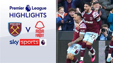 West Ham 4-0 Nottingham Forest | Premier League highlights | Football ...