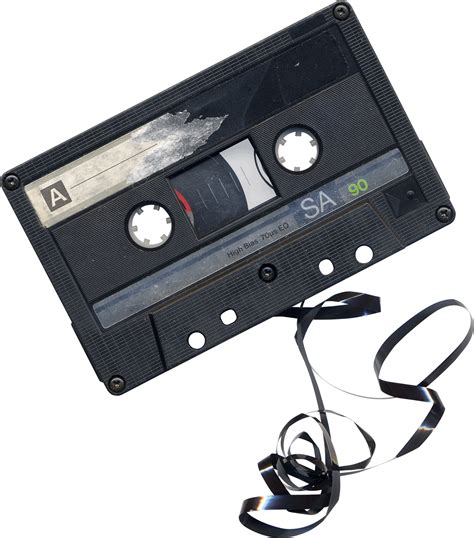 Audio Cassette, Vintage, Music, Nostalgia, Playback PNG